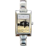 UH-60 Blackhawk Rectangular Italian Charm Watch