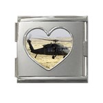 UH-60 Blackhawk Mega Link Heart Italian Charm (18mm)