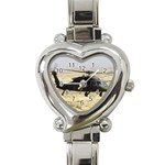 UH-60 Blackhawk Heart Italian Charm Watch