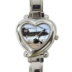 CH-47 Chinook Heart Italian Charm Watch