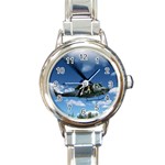 UH-1N Huey Round Italian Charm Watch