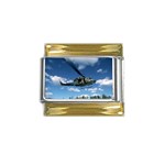 UH-1N Huey Gold Trim Italian Charm (9mm)