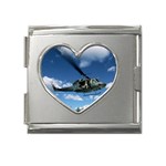 UH-1N Huey Mega Link Heart Italian Charm (18mm)