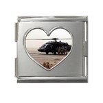 UH-60 Blackhawk 2 Mega Link Heart Italian Charm (18mm)