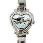 E-2C Hawkeye Heart Italian Charm Watch