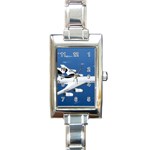 E-3 Sentry Rectangular Italian Charm Watch