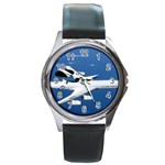 E-3 Sentry Round Metal Watch