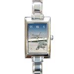 RC-135U Combat Sent Rectangular Italian Charm Watch