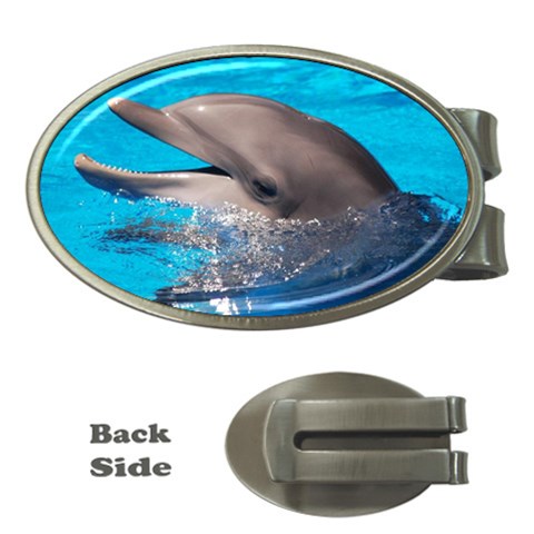 Dolphin Money Clip (Oval) from UrbanLoad.com Front