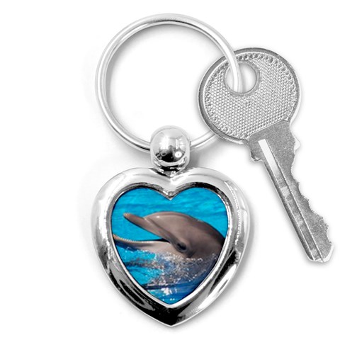Dolphin Key Chain (Heart) from UrbanLoad.com Front