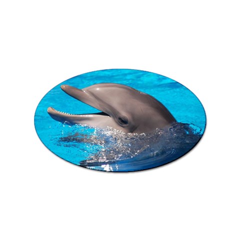 Dolphin Sticker Oval (10 pack) from UrbanLoad.com Front