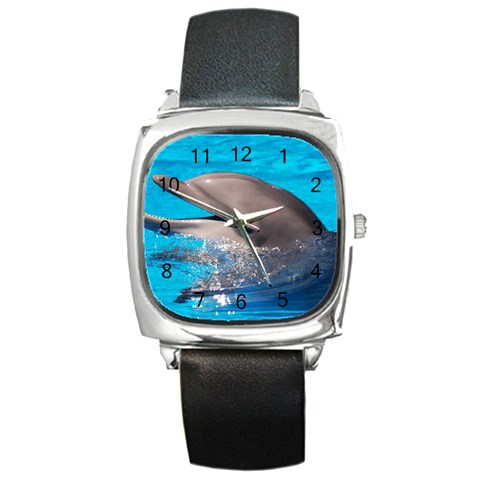 Dolphin Square Metal Watch from UrbanLoad.com Front