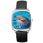 Dolphin Square Metal Watch