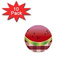 Water Melon 1  Mini Button (10 pack) 