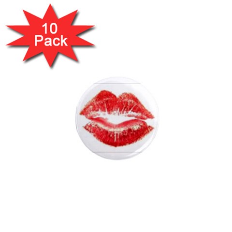 lips 1  Mini Magnet (10 pack)  from UrbanLoad.com Front