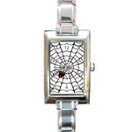 spiderweb 2 Rectangular Italian Charm Watch