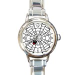 spiderweb 2 Round Italian Charm Watch