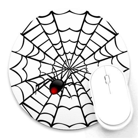 spiderweb 2 Round Mousepad from UrbanLoad.com Front