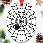 spiderweb 2 Ornament (Oval)