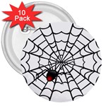 spiderweb 2 3  Button (10 pack)