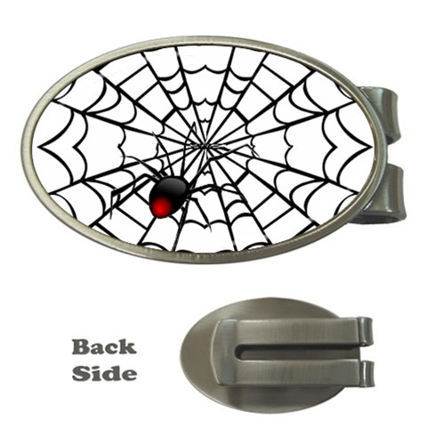 spiderweb 2 Money Clip (Oval) from UrbanLoad.com Front