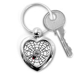 spiderweb 2 Key Chain (Heart)