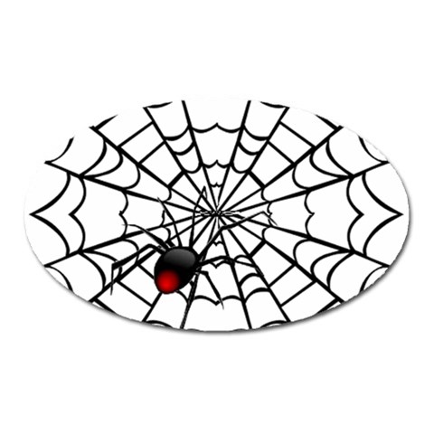 spiderweb 2 Magnet (Oval) from UrbanLoad.com Front