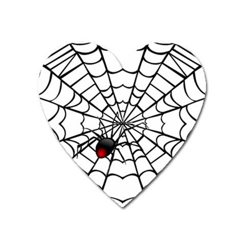 spiderweb 2 Magnet (Heart) from UrbanLoad.com Front