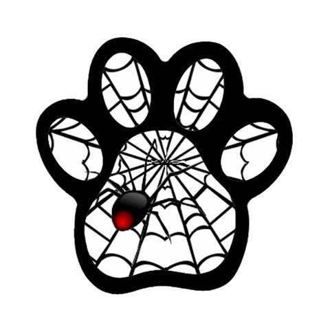 spiderweb 2 Magnet (Paw Print) from UrbanLoad.com Front