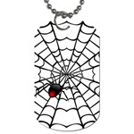 spiderweb 2 Dog Tag (One Side)