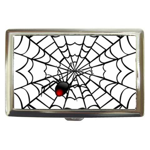 spiderweb 2 Cigarette Money Case from UrbanLoad.com Front