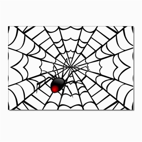 spiderweb 2 Postcard 4 x 6  (Pkg of 10) from UrbanLoad.com Front