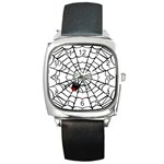 spiderweb 2 Square Metal Watch