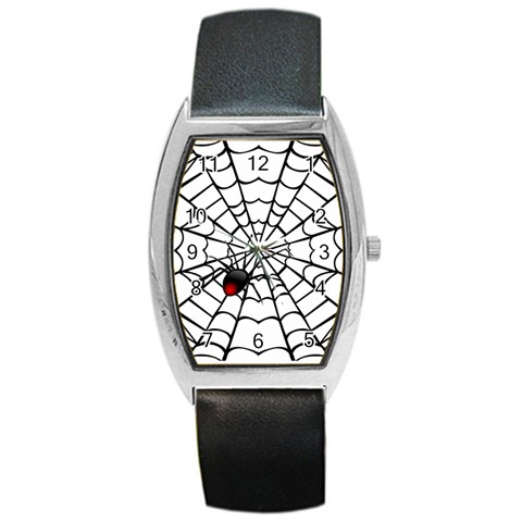 spiderweb 2 Barrel Style Metal Watch from UrbanLoad.com Front