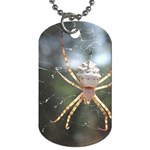 White Spider Dog Tag (One Side)