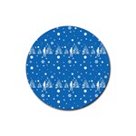 xmas0011 Rubber Round Coaster (4 pack)