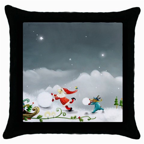 ViewIllustrator_1002 Throw Pillow Case (Black) from UrbanLoad.com Front