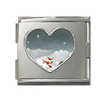 ViewIllustrator_1002 Mega Link Heart Italian Charm (18mm)