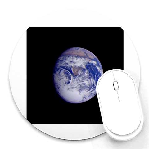 Earth from Space Round Mousepad from UrbanLoad.com Front