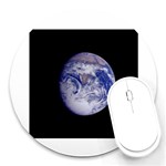 Earth from Space Round Mousepad