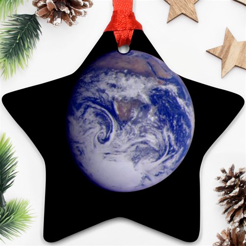 Earth from Space Ornament (Star) from UrbanLoad.com Front