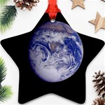 Earth from Space Ornament (Star)