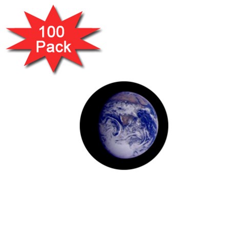 Earth from Space 1  Mini Button (100 pack)  from UrbanLoad.com Front