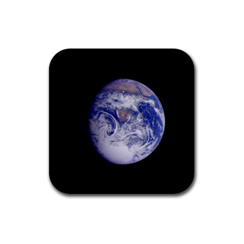 Earth from Space Rubber Coaster (Square) from UrbanLoad.com Front