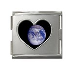 Earth from Space Mega Link Heart Italian Charm (18mm)