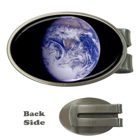 Earth from Space Money Clip (Oval) from UrbanLoad.com Front