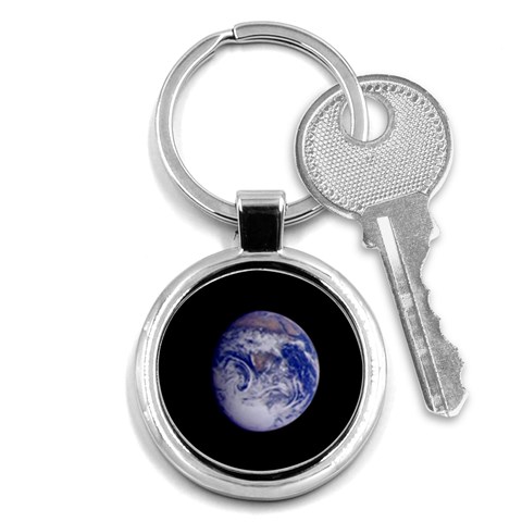 Earth from Space Key Chain (Round) from UrbanLoad.com Front