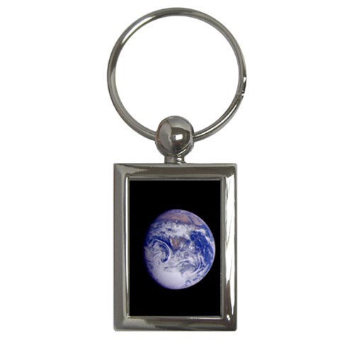 Earth from Space Key Chain (Rectangle) from UrbanLoad.com Front