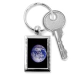 Earth from Space Key Chain (Rectangle)