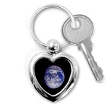 Earth from Space Key Chain (Heart)